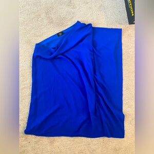 Blue One Shoulder Vici Dress